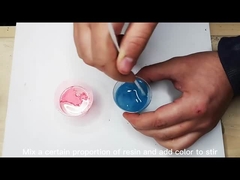 합액 특성에 대한 예술적 선명한 코트 거품 없는 부드러운 마무리