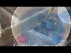 브러시 크리스탈 맑은 테이블 톱 에포시 樹脂 경화기 2 부분 충격 저항