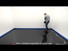 반짝이는 푸른 금속 에포시 바닥 코팅 부드럽고 독성이없는 낮은 냄새 TDS