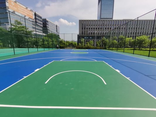 방화탄소 농구 테니스 코트 바닥 페인트 아크릴 매듭 없는
