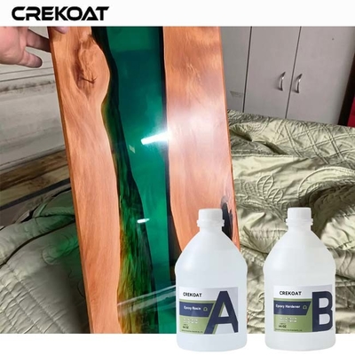 나무 맑은 코트 에포시 치료법 은 황색 에 저항 하는 고 광택 의 완성 을 준다
