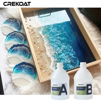 1/1 혼합 비율 맑은 에포시 樹脂 높은 내구성 실내 및 실외 사용